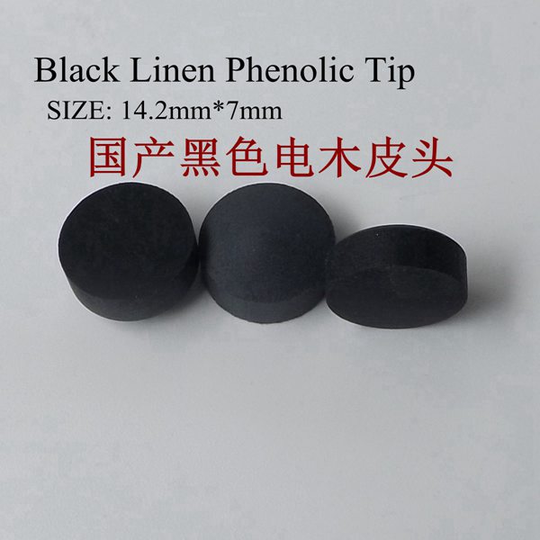 Round Black Linen Phenolic Tip