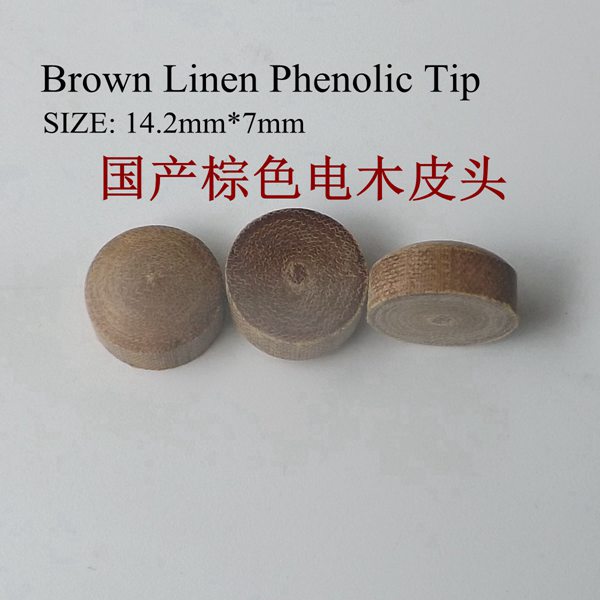 Round Brown Linen Phenolic Tip